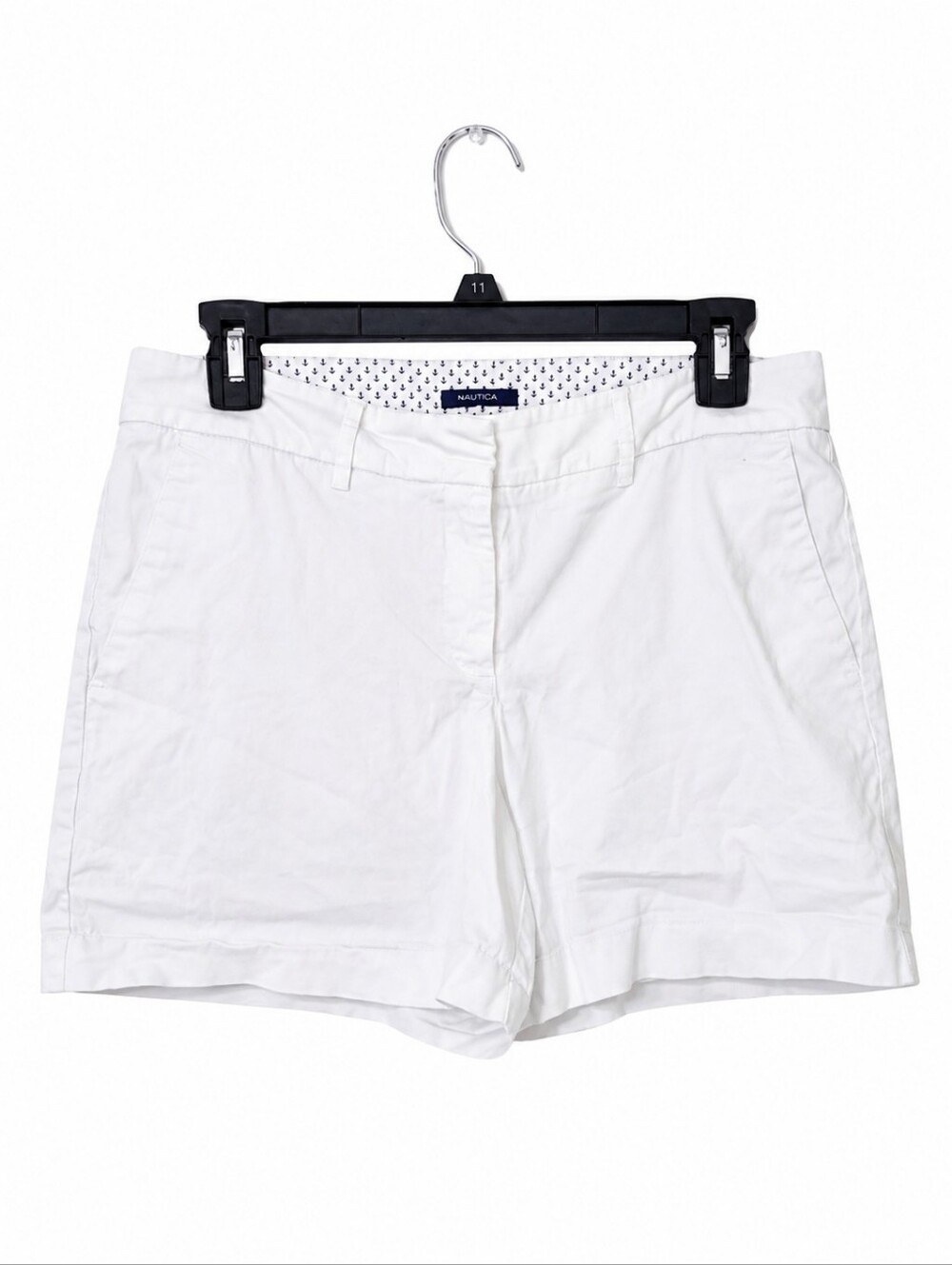 Nautica White Women's Chino Bermuda Shorts